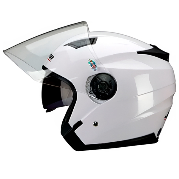 Cască de protecție JieKai JK-512 White Black  photo 1