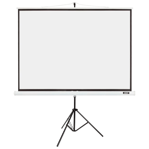Ecran pentru proiector Acer T87-S01MW 87" (4:3) White Pe podea, Lățime ecran: 174 cm, &Icirc;nălțime ecran: 130 cm photo 1