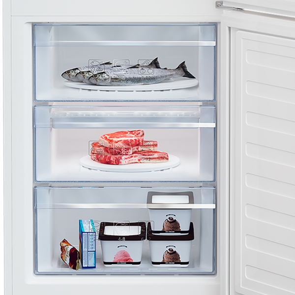 Frigider Beko RCSA406K30W White 266l/ Automat, 120l/ Manual, A++ photo 5