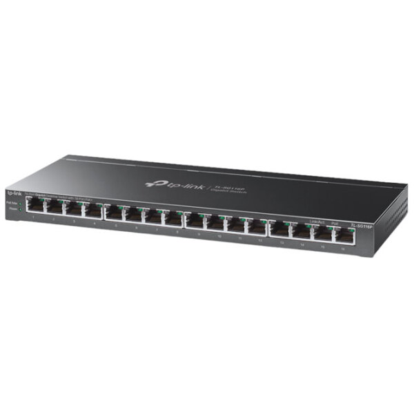 Switch TP-Link TL-SG116P Black 32 Gbit/ s photo 2