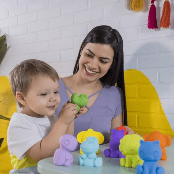 Фигурки Bright Starts Команда красочных животных 074451126152 Разноцветный 0.6+ photo 3