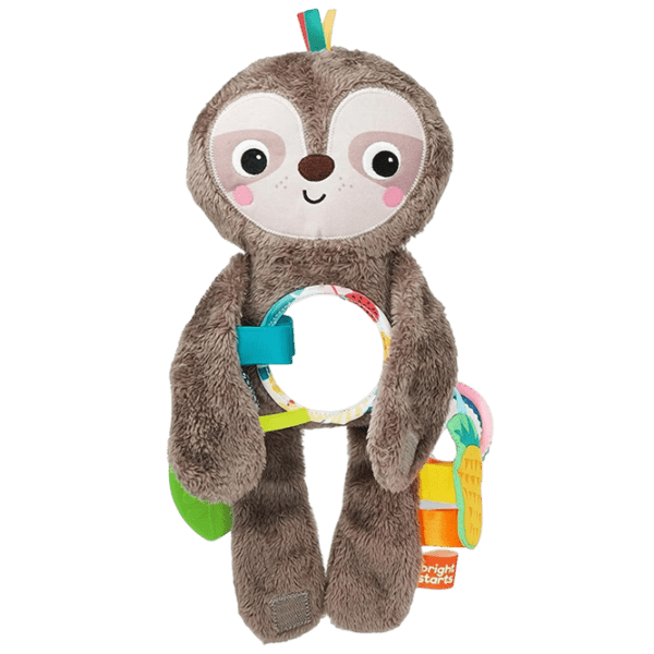 Игрушка для колясок и кроваток Bright Starts Ленивец улыбается 074451125018 Коричневый 0+ photo 1