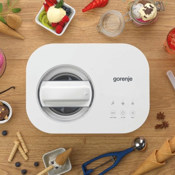 Aparat de îngheţată Gorenje ICM10W White 100 W, Electronic, Numărul de viteze: photo 4