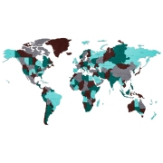 Пазл 3D Ewa Toys World Map Small (4815123002628) Количество деталей: 114, Рекомендуемый возраст: 14+