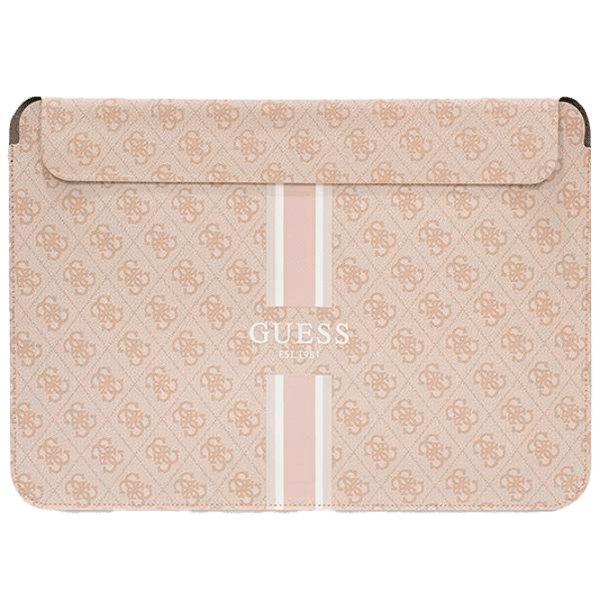 Husă pentru laptop GUESS 4G Printed Stripes 14" Pink  photo 1