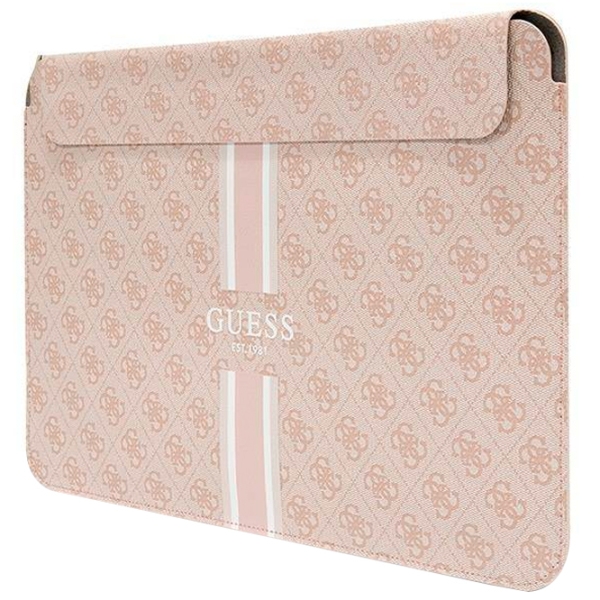 Husă pentru laptop GUESS 4G Printed Stripes 14" Pink  photo 3