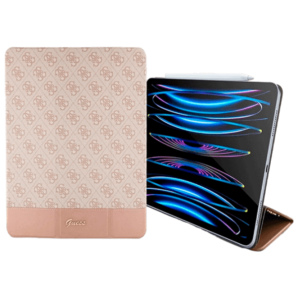 Husă pentru tabletă Apple iPad Pro 12.9" (5th generation) GUFCP12PS4SGP Pink Guess, 12.9", Piele artificială photo 4