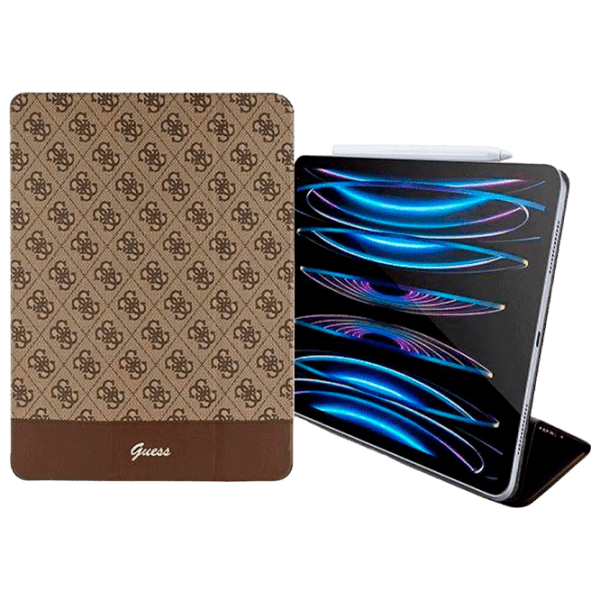 Husă pentru tabletă Apple iPad Pro 12.9" (5th generation) GUFCP12PS4SGW Brown Guess, 12.9", Piele artificială photo 4