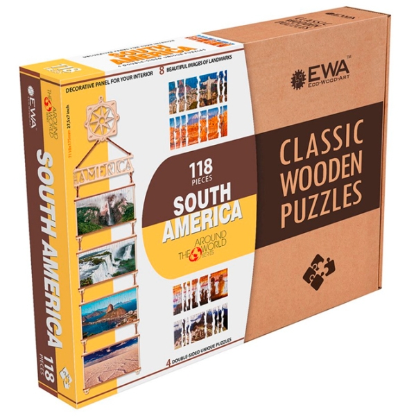Пазл 2D Ewa Toys South America (4815123001454) Количество деталей: 118, Рекомендуемый возраст: 14+ photo 3