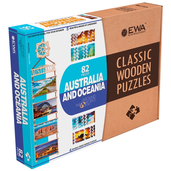Пазл 2D Ewa Toys Australia and Oceania (4815123001461) Количество деталей: 82, Рекомендуемый возраст: 8+ photo 3