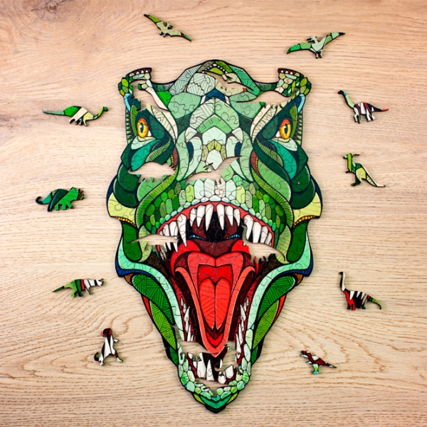 Пазл 2D Ewa Toys T-Rex S (4815123001881) Количество деталей: 80, Рекомендуемый возраст: photo 2