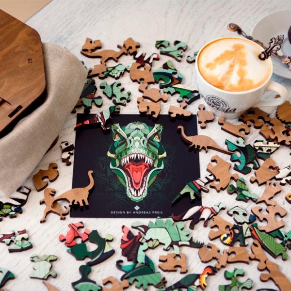 Пазл 2D Ewa Toys T-Rex S (4815123001881) Количество деталей: 80, Рекомендуемый возраст: photo 4