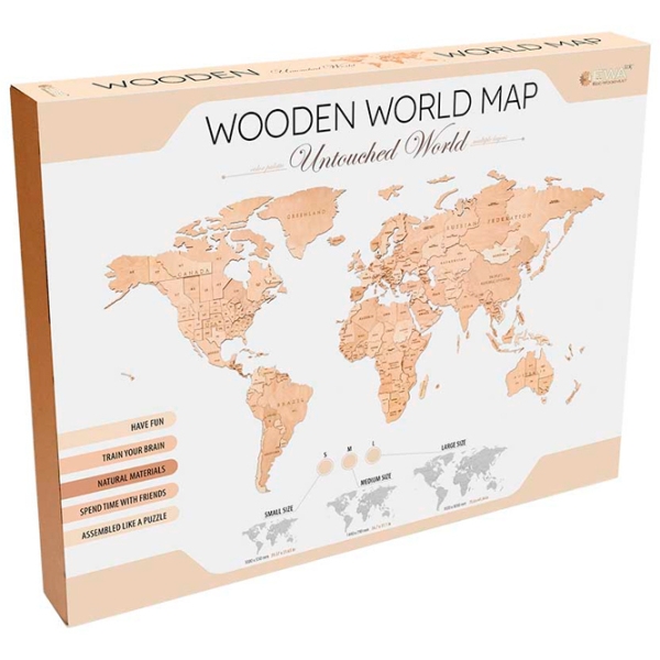 Пазл 2D Ewa Toys World Map S Untouched World (4815123002734) Количество деталей: 114, Рекомендуемый возраст: 14+ photo 2