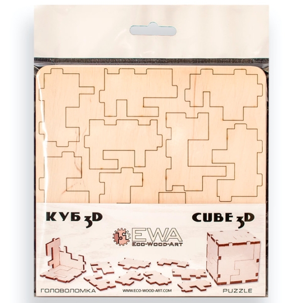 Пазл 3D Ewa Toys Cube (4815123000358) Количество деталей: 12, Рекомендуемый возраст: 14+ photo 3