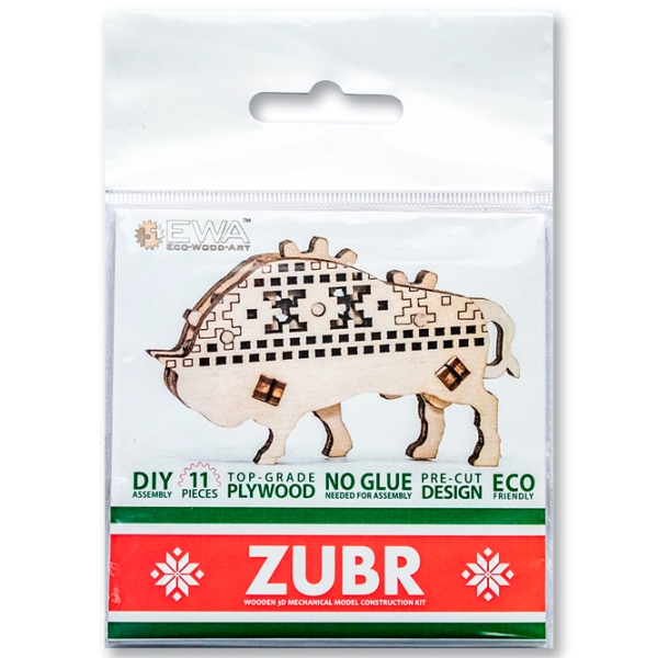 Puzzle 3D Ewa Toys Zubr (4815123000525) Numărul de piese: 11, V&acirc;rsta recomandată: 14+ photo 2