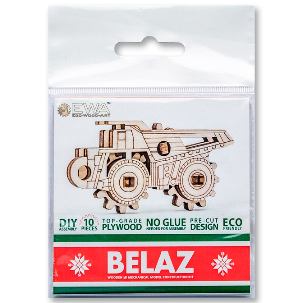 Puzzle 3D Ewa Toys Belaz (4815123000495) Numărul de piese: 10, V&acirc;rsta recomandată: 14+ photo 2