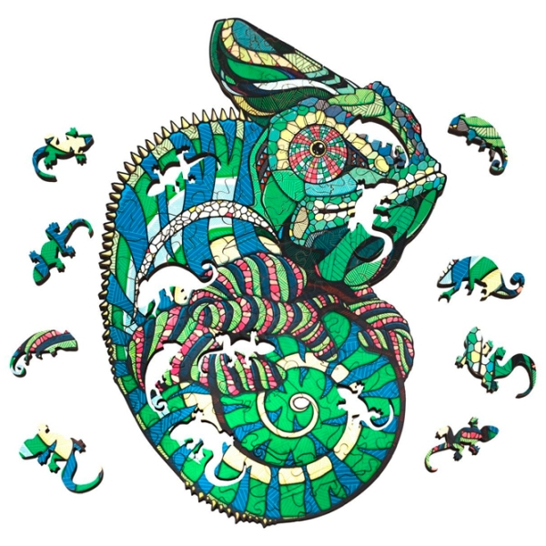 Пазл 2D Ewa Toys Chameleon S (4815123001867) Количество деталей: 80, Рекомендуемый возраст: 8+ photo 2