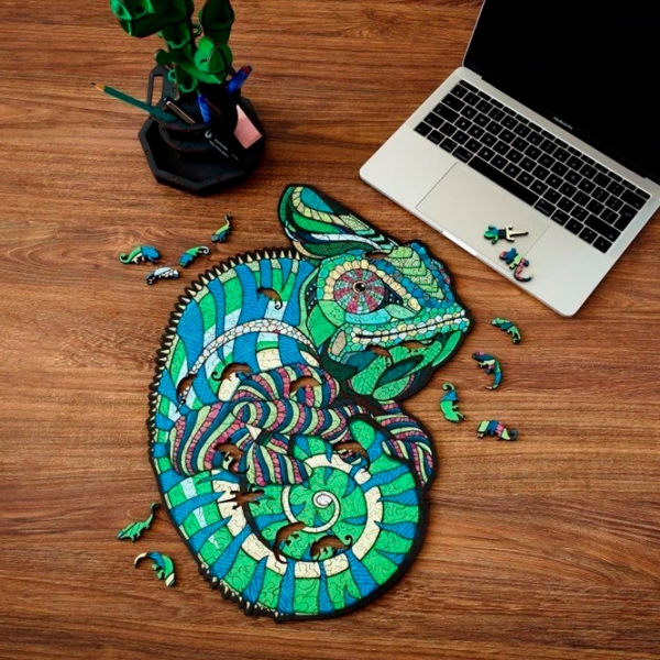 Пазл 2D Ewa Toys Chameleon S (4815123001867) Количество деталей: 80, Рекомендуемый возраст: 8+ photo 4