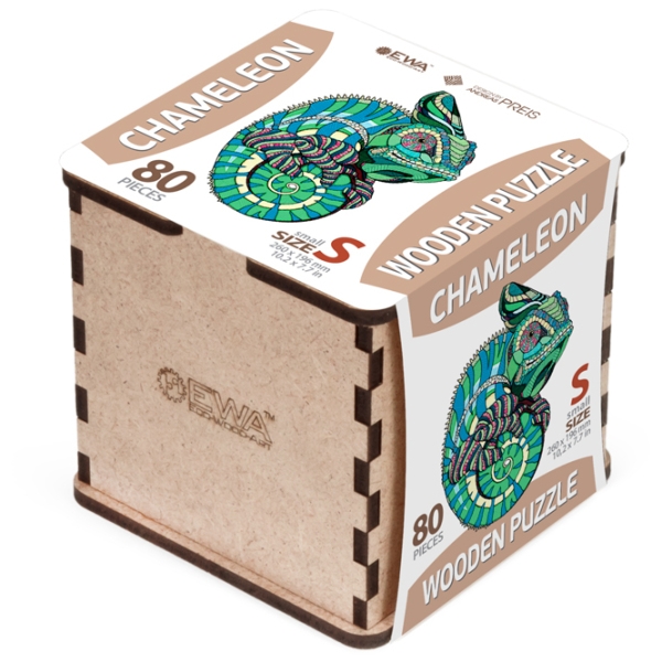 Пазл 2D Ewa Toys Chameleon S (4815123001867) Количество деталей: 80, Рекомендуемый возраст: 8+ photo 5