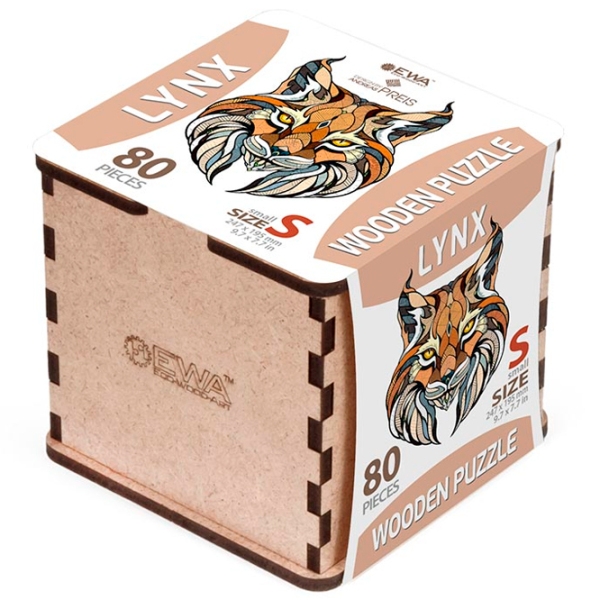 Пазл 2D Ewa Toys Lynx S (4815123001836) Количество деталей: 80, Рекомендуемый возраст: 8+ photo 3