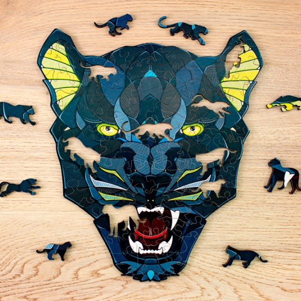 Пазл 2D Ewa Toys Panther S (4815123001843) Количество деталей: 80, Рекомендуемый возраст: 8+ photo 2