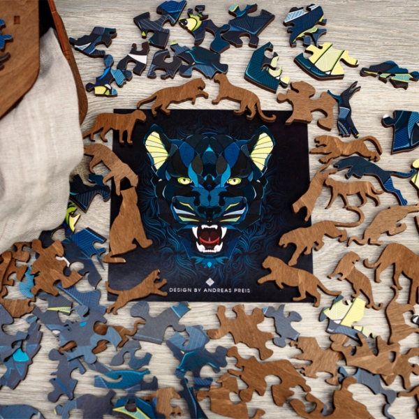 Пазл 2D Ewa Toys Panther S (4815123001843) Количество деталей: 80, Рекомендуемый возраст: 8+ photo 3