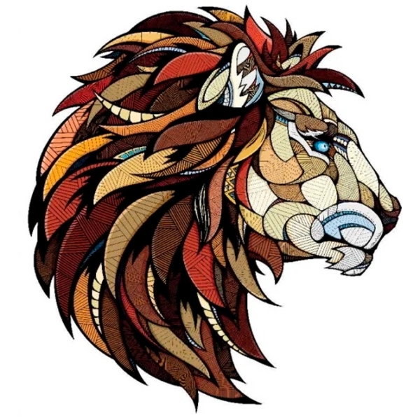 Пазл 2D Ewa Toys Lion S (4815123001874) Количество деталей: 80, Рекомендуемый возраст: 8+ photo 1