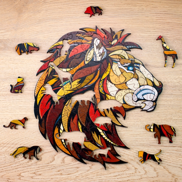 Пазл 2D Ewa Toys Lion S (4815123001874) Количество деталей: 80, Рекомендуемый возраст: 8+ photo 2