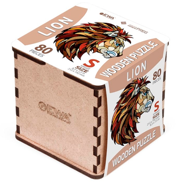 Пазл 2D Ewa Toys Lion S (4815123001874) Количество деталей: 80, Рекомендуемый возраст: 8+ photo 6