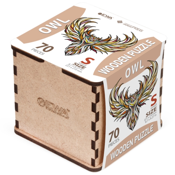 Пазл 2D Ewa Toys Owl S (4815123002277) Количество деталей: 70, Рекомендуемый возраст: 8+ photo 3