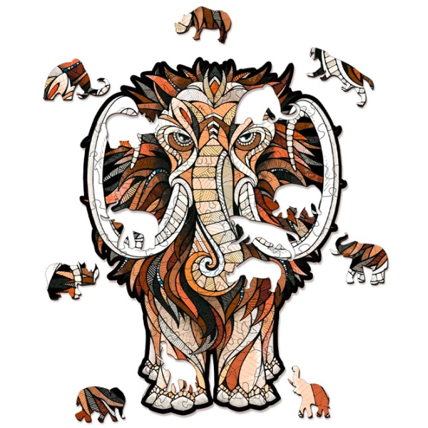 Пазл 2D Ewa Toys Mastodon S (4815123002260) Количество деталей: 80, Рекомендуемый возраст: 8+ photo 2
