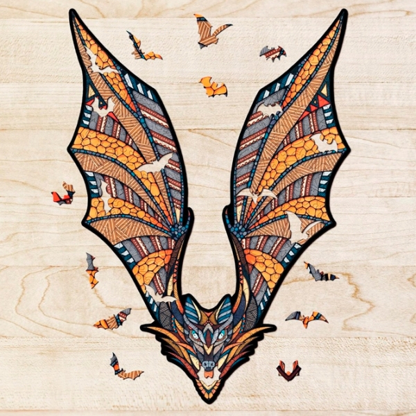 Пазл 2D Ewa Toys Bat S (4815123002246) Количество деталей: 60, Рекомендуемый возраст: 8+ photo 2