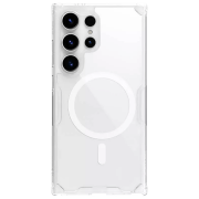 Husă pentru smartphone Samsung Galaxy S24 Ultra (Nature Pro Magnetic) Transparent White Nillkin, PC, Back