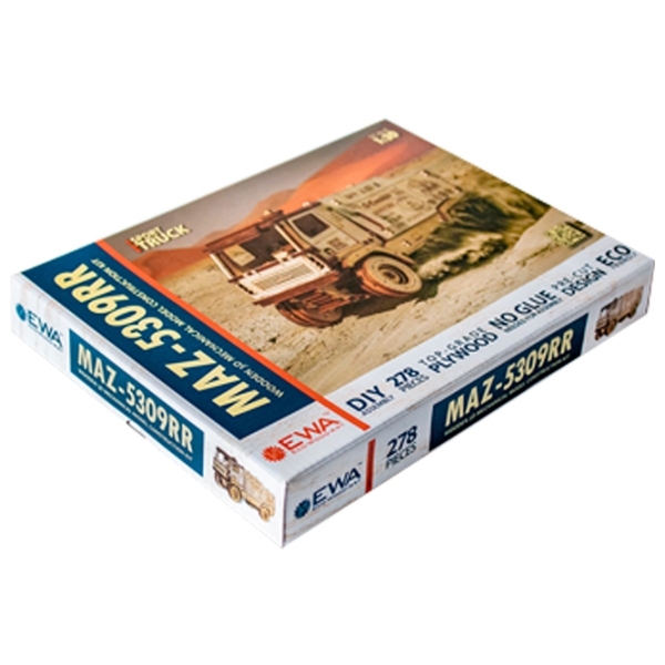 Пазл 3D Ewa Toys MAZ 5309RR 1:30 (4815123000648) Количество деталей: 278, Рекомендуемый возраст: 14+ photo 5