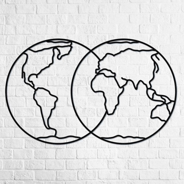 Пазл 3D Ewa Toys Hemispheres of Earth (4815123000945) Количество деталей: 90, Рекомендуемый возраст: 14+ photo 2