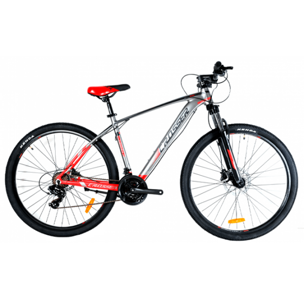 Bicicletă Crosser QUICK 29" 19" Gray Red Aluminiu / Pentru adulți photo 1