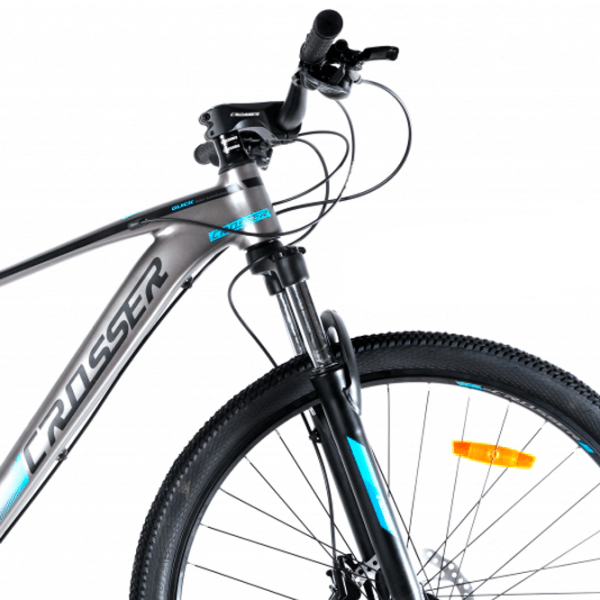 Bicicletă Crosser QUICK 29" 17.5" Gray Blue Aluminiu / Pentru adulți photo 4