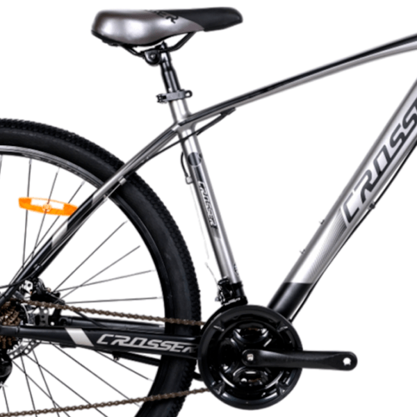 Bicicletă Crosser QUICK 26" 17" Black Gray Aluminiu / Pentru adulți photo 3