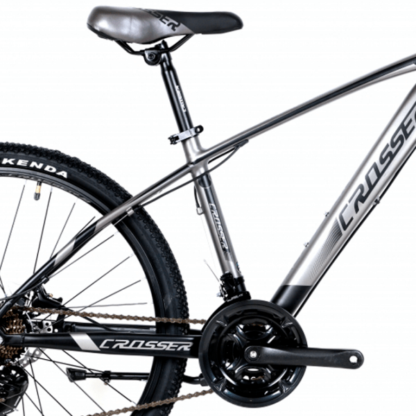 Bicicletă Crosser X880 26" 15.5" Gray Black Aluminiu / Pentru adulți photo 3