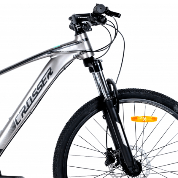 Bicicletă Crosser X880 26" 15.5" Gray Black Aluminiu / Pentru adulți photo 4