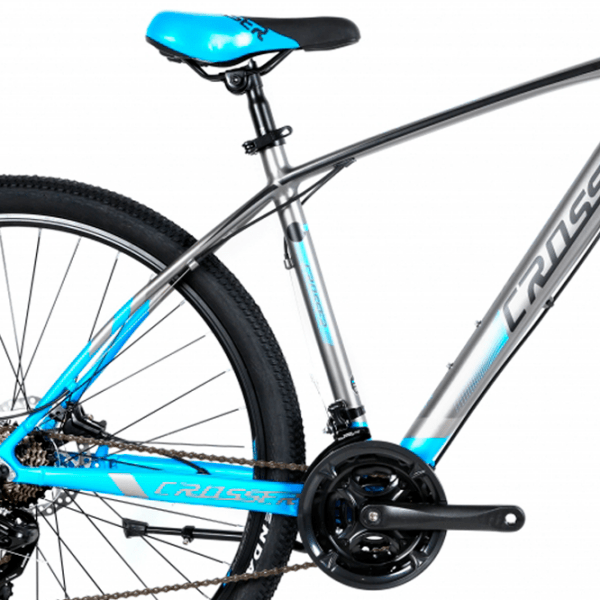 Bicicletă Crosser X880 29" 17" Gray Blue Aluminiu / Pentru adulți photo 3