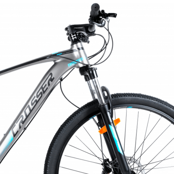 Bicicletă Crosser X880 29" 19" Gray Blue Aluminiu / Pentru adulți photo 4