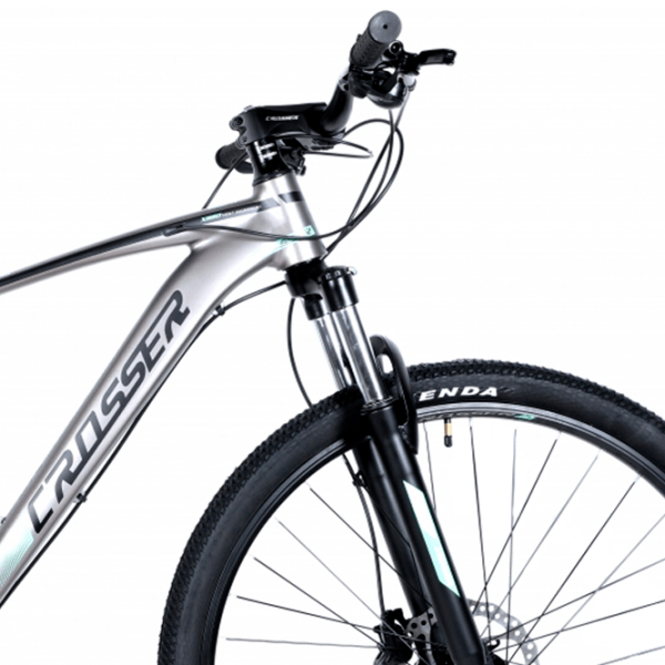 Bicicletă Crosser X880 29" 19" Gray Green Aluminiu / Pentru adulți photo 4