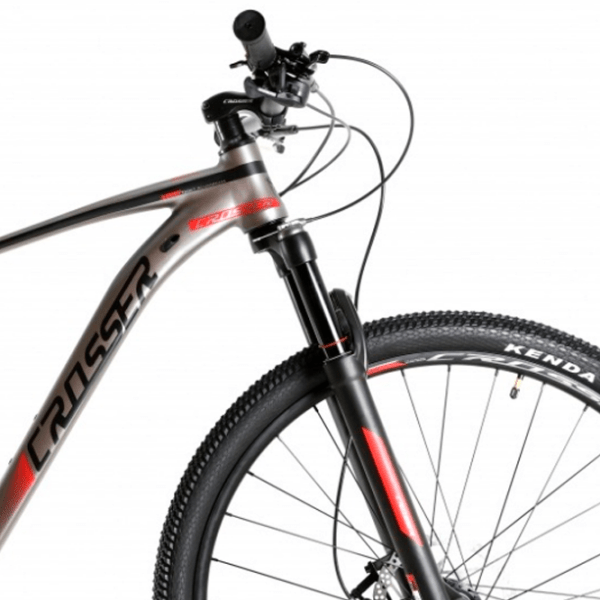 Bicicletă Crosser X880 29" 19" Gray Red Aluminiu / Pentru adulți photo 4