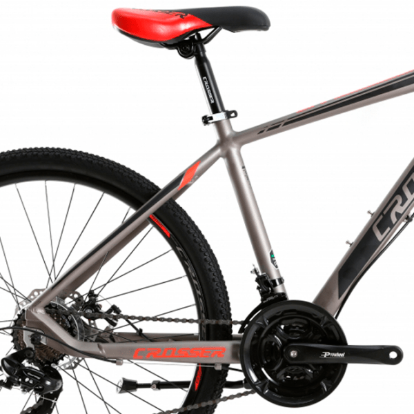 Bicicletă Crosser Solo 29" 21" Gray Red Aluminiu / Pentru adulți photo 3