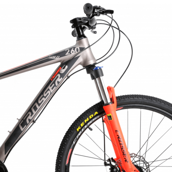 Bicicletă Crosser Solo 29" 21" Gray Red Aluminiu / Pentru adulți photo 4
