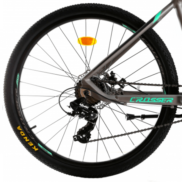 Bicicletă Crosser Solo 29" 21" Gray Green Aluminiu / Pentru adulți photo 2