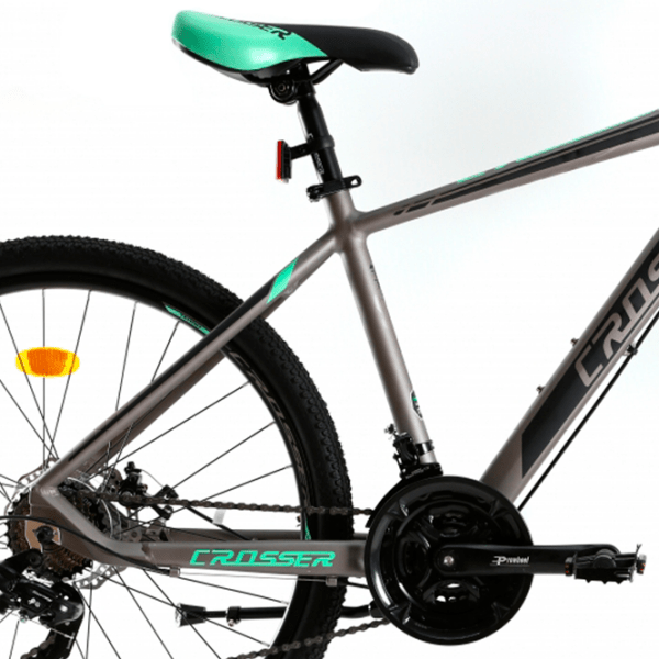 Bicicletă Crosser Solo 29" 21" Gray Green Aluminiu / Pentru adulți photo 3