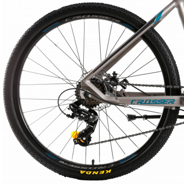 Bicicletă Crosser Solo 27.5" 21" Gray Blue Aluminiu / Pentru adulți photo 2