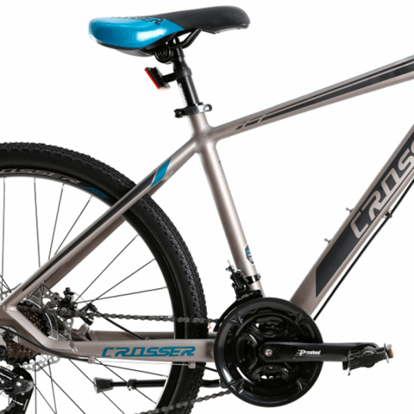 Bicicletă Crosser Solo 27.5" 21" Gray Blue Aluminiu / Pentru adulți photo 3
